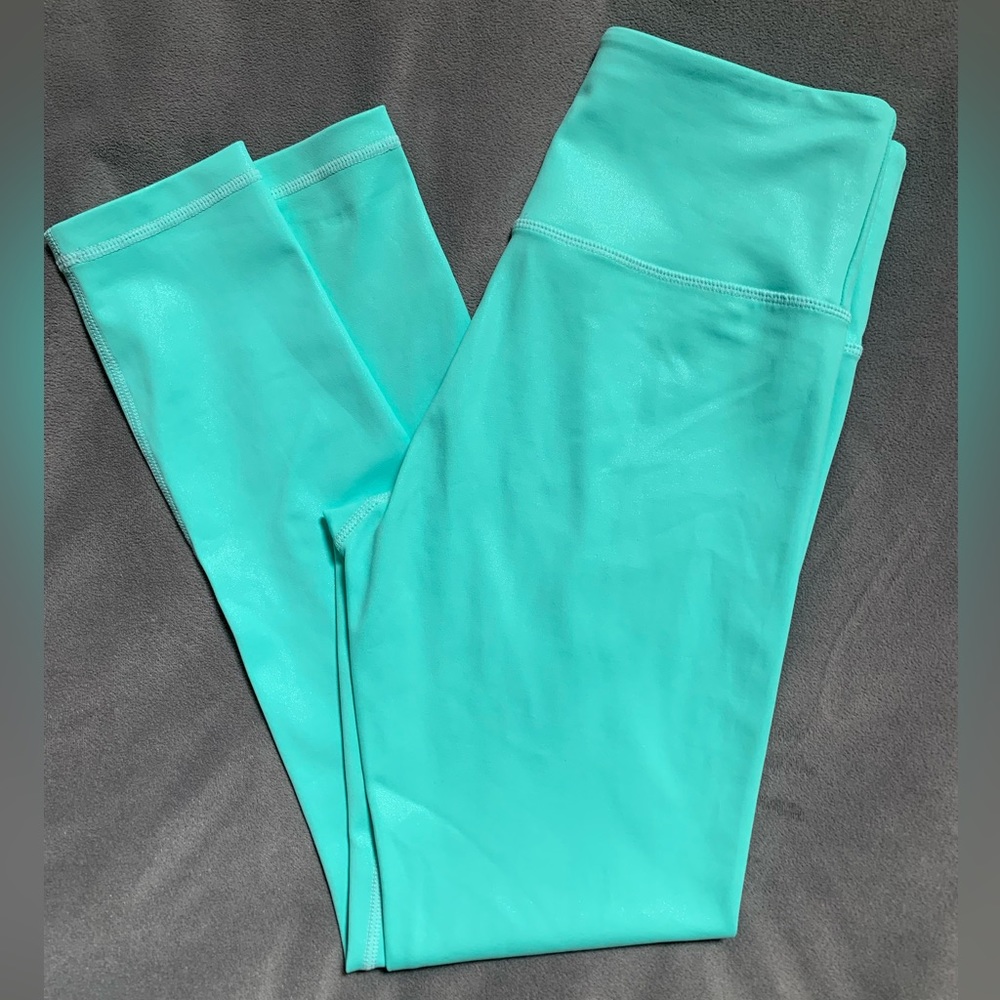 Turquoise Metallic Plus Light n Tight Hi-Rise 7/8 24” Inseam